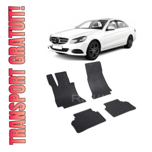 Set 4 covorase Mercedes E-Klasse Hybrid 2016-prezent, din cauciuc 100%, compatibile cu autoturismul MERCEDES E-Klasse