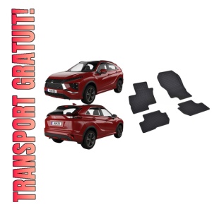 Set 4 covorase Mitsubishi Eclipse Cross Phev 2021-prezent, din cauciuc 100%, compatibile cu autoturismul MITSUBISHI Eclipse