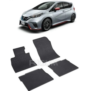 Set 4 covorase Nissan Note 2013-2016, din cauciuc 100%, compatibile cu autoturismul NISSAN Note v1734