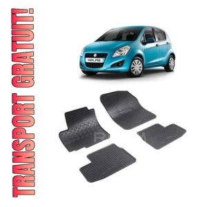 Set 4 covorase Opel Agila 2008-2014, din cauciuc 100%, compatibile cu autoturismul OPEL Agila
