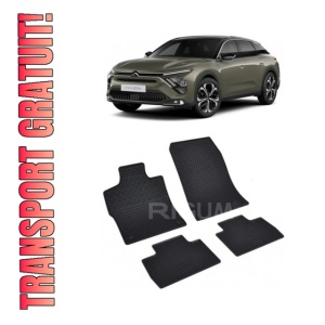 Set 4 covorase Peugeot 408 Phev 2023-prezent, din cauciuc 100%, compatibile cu autoturismul PEUGEOT 408