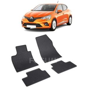 Set 4 covorase Renault Clio Hb/Grantour V 2019-prezent, din cauciuc 100%, compatibile cu autoturismul RENAULT Clio v5561