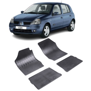 Set 4 covorase Renault Clio Ii 1998-2005, din cauciuc 100%, compatibile cu autoturismul RENAULT Clio v3340