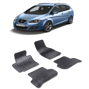 Set 4 covorase Seat Altea Xl 2006-2015, din cauciuc 100%, compatibile cu autoturismul SEAT Altea v3232