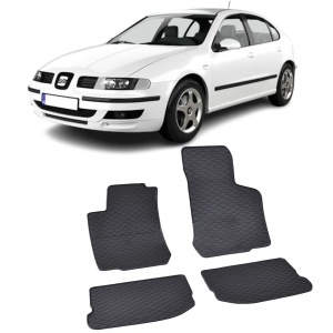 Set 4 covorase Seat Leon 1999-2005, din cauciuc 100%, compatibile cu autoturismul SEAT Leon v3328