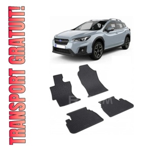 Set 4 covorase Subaru Impreza 2018-2023, din cauciuc 100%, compatibile cu autoturismul SUBARU Impreza