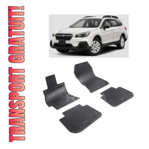 Set 4 covorase Subaru Legacy 2009-2014, din cauciuc 100%, compatibile cu autoturismul SUBARU Legacy