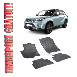Set 4 covorase Suzuki Vitara 1,4 Hybrid 2020-prezent, din cauciuc 100%, compatibile cu autoturismul SUZUKI Vitara