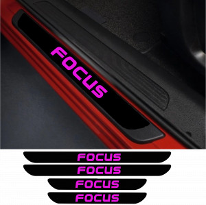 Set 4 protectii praguri auto autoadezive Focus si breloc Succes, accesorii pentru autoturismul tau - masina v246533