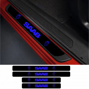 Set 4 protectii praguri auto, autoadezive Saab si breloc Succes, accesorii pentru autoturismul tau - masina v247143