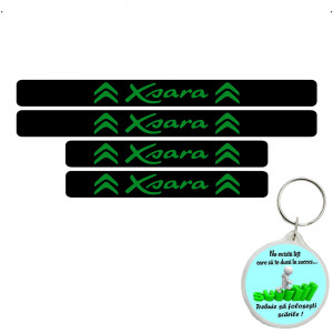 Set 4 protectii praguri auto autoadezive Xsara si breloc Succes, accesorii pentru autoturismul tau - masina v248321