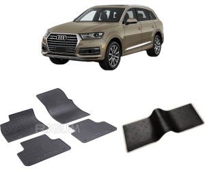Set 5 covorase AUDI Q7 4M din 06.2015-PREZENT, cu covoras tunel median, CAROSERIE SUV, Presuri cauciuc 100%, compatibil cu autoturismul AUDI Q7 4M, Rigum - Img 2