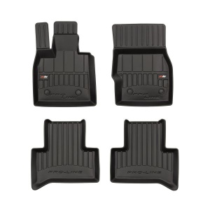 Set 5 covorase auto ALFA ROMEO STELVIO (949_) din 2012-2020, cu covoras tunel median, presuri auto din cauciuc, 4x Stickere auto cu ALFA ROMEO - Img 3
