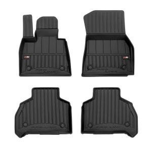 Set 5 covorase auto BMW Seria X7 (G07) din 2008-2020, cu covoras tunel median, presuri auto din cauciuc, 4x Stickere auto cu BMW - Img 3