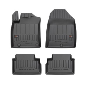 Set 5 covorase auto KIA CEED (CD) din 2006-2014, cu covoras tunel median, presuri auto din cauciuc, 4x Stickere auto cu KIA - Img 3