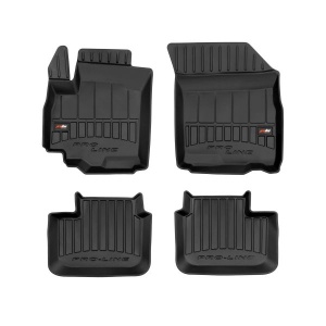 Set 5 covorase auto SUZUKI SX4 (EY, GY) din 2013-2020, cu covoras tunel median, presuri auto din cauciuc, 4x Stickere auto cu SUZUKI - Img 3