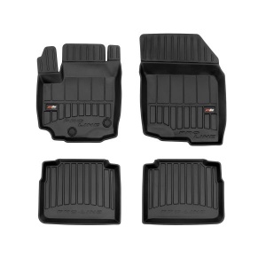 Set 5 covorase auto SUZUKI SX4 S-CROSS (JY) din 2014-2016, cu covoras tunel median, presuri auto din cauciuc, 4x Stickere auto cu SUZUKI - Img 3
