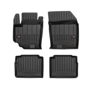 Set 5 covorase auto SUZUKI SX4 S-CROSS (JY) din 2014-2016, cu covoras tunel median, presuri auto din cauciuc, 4x Stickere auto cu SUZUKI - Img 3