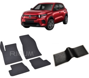 Set 5 covorase CITROEN C3 IV din 04.2024-PREZENT, cu covoras tunel median, CAROSERIE HATCHBACK, Presuri cauciuc 100%, compatibil cu autoturismul CITROEN C3 IV, Rigum - Img 2