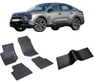 Set 5 covorase CITROEN C4 X din 10.2022-PREZENT, cu covoras tunel median, CAROSERIE SUV, Presuri cauciuc 100%, compatibil cu autoturismul CITROEN C4 X, Rigum - Img 2