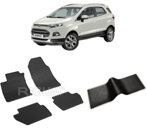 Set 5 covorase FORD ECOSPORT din 02.2018-PREZENT, cu covoras tunel median, CAROSERIE SUV, Presuri cauciuc 100%, compatibil cu autoturismul FORD ECOSPORT, Rigum - Img 2