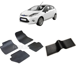 Set 5 covorase FORD FIESTA VI din 10.2008-06.2017, cu covoras tunel median, CAROSERIE HATCHBACK, Presuri cauciuc 100%, compatibil cu autoturismul FORD FIESTA VI, Rigum - Img 2