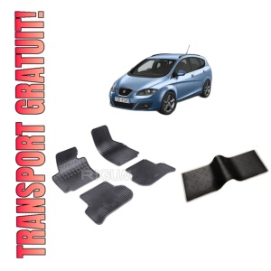 Set 5 covorase SEAT ALTEA XL FREETRACK din 07.2006-08.2015, cu covoras tunel median, CAROSERIE HATCHBACK, Presuri cauciuc 100%, compatibil cu autoturismul SEAT ALTEA XL FREETRACK, Rigum