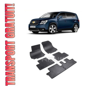 Set 6 covorase Chevrolet Orlando 7M 2011-2018, din cauciuc 100%, compatibile cu autoturismul CHEVROLET Orlando