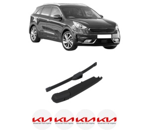 Set brat stergator spate cu lamela pentru KIA NIRO I (DE) din 2016-2022, pentru spate, din cauciuc siliconat rezistent, 4 stickere auto KIA v1667