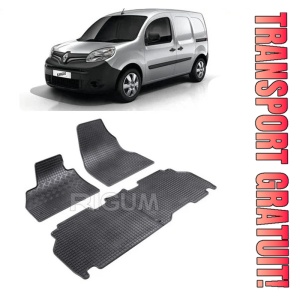 set covorase auto dedicate, din cauciuc 100% Premium Renault Kangoo II, Van, fabricat din 2008 - Prezent, 5 Locuri