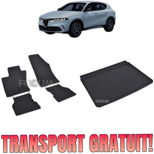 Set Covorase Auto Si Tavita Portbagaj ALFA ROMEO TONALE MHEV din 2022 - 2026, caroserie suv, PORTBAGAJ INFERIOR SI SUPERIOR