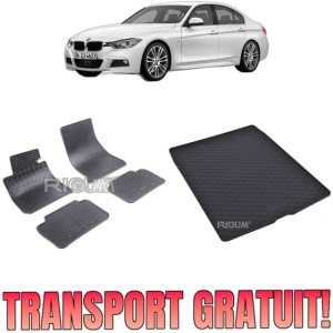 Set Covorase Auto Si Tavita Portbagaj BMW SERIA 3 F30 din 01.2012 - 02.2019, caroserie sedan,