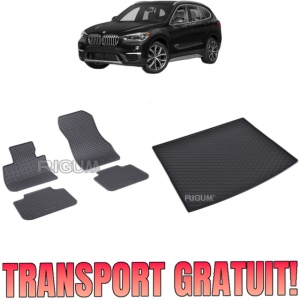 Set Covorase Auto Si Tavita Portbagaj BMW X1 F48 PHEV din 03.2020 - 09.2022, caroserie suv,