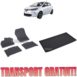 Set Covorase Auto Si Tavita Portbagaj RENAULT ZOE din 12.2012 - 05.2019, caroserie hatchback,