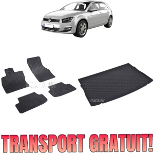 Set Covorase Auto Si Tavita Portbagaj VOLKSWAGEN GOLF 7 din 10.2012 - 12.2019, caroserie hatchback, PORTBAGAJ SUPERIOR