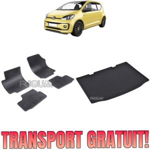 Set Covorase Auto Si Tavita Portbagaj VOLKSWAGEN UP! din 09.2011 - 2026, caroserie hatchback,
