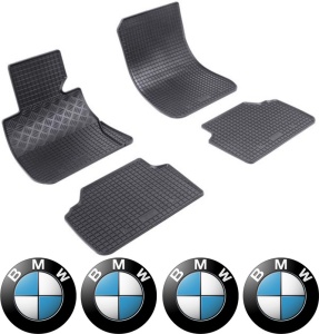 Set covorase BMW Seria 3 E90 Sedan 03.2005 - 12.2011 si 4 stickere rotunde BMW accesorii pentru autoturismul tau - masina v4924