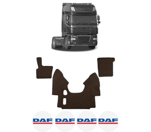 Set covorase Camion Tir DAF 95 XF din 1997-2002, Auto, 4x Stickere auto cu DAF