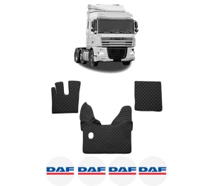 Set covorase Camion Tir DAF XF 105 din 2005-2013, Auto, 4x Stickere auto cu DAF