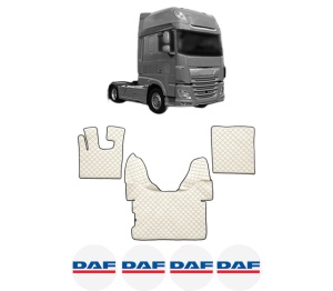 Set covorase Camion Tir DAF XF 106 din 2012-2017, Auto, 4x Stickere auto cu DAF