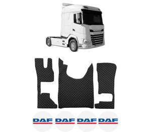 Set covorase Camion Tir DAF XG+ din 2021, Auto, 4x Stickere auto cu DAF