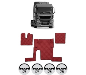 Set covorase Camion Tir MAN TGX I din 2006-2021, Auto, 4x Stickere auto cu MAN