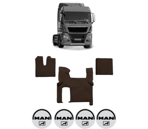 Set covorase Camion Tir MAN TGX I din 2006-2021, Auto, 4x Stickere auto cu MAN
