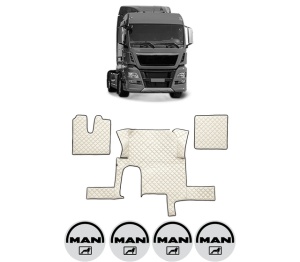Set covorase Camion Tir MAN TGX I din 2006-2021, Auto, 4x Stickere auto cu MAN