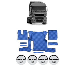 Set covorase Camion Tir MAN TGX I din 2006-2021, Auto, 4x Stickere auto cu MAN