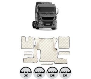 Set covorase Camion Tir MAN TGX I din 2006-2021, Auto, 4x Stickere auto cu MAN