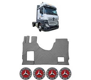 Set covorase Camion Tir MERCEDES-BENZ ACTROS MP4 / MP5 din 2011-2024, Auto, 4x Stickere auto cu MERCEDES-BENZ