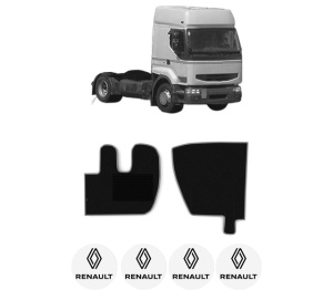 Set covorase Camion Tir RENAULT TRUCKS PREMIUM din 1996-2000, Auto, 4x Stickere auto cu RENAULT TRUCKS