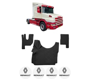 Set covorase Camion Tir RENAULT TRUCKS T din 2004-2023, Auto, 4x Stickere auto cu RENAULT TRUCKS