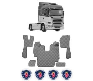 Set covorase Camion Tir SCANIA R I din 2004-2019, Auto, 4x Stickere auto cu SCANIA